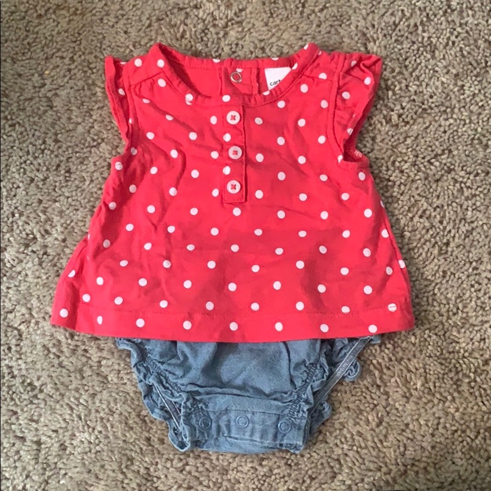Size 3 month polka dot infant 3/$15 bundle!